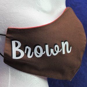 BROWN UNIVERSITY FACE MASK IVY LEAGUE COTTON BEARS